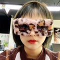 Trendy Cat Eye Kardashan Sunglasses Women Punk Soft Fur Velvet Sun Glasses Ladies Handmade Eyewear Gafas De Sol