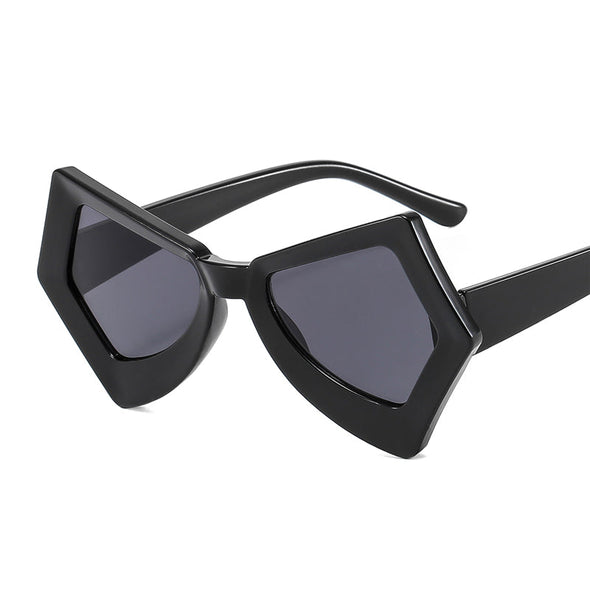 Trendy Irregular Sunglasses Women Men UV400 Punk Sun Glasses Personality Shades Fashion Eyewear Colorful Eyeglasses