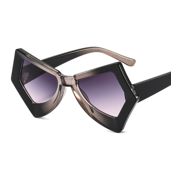 Trendy Irregular Sunglasses Women Men UV400 Punk Sun Glasses Personality Shades Fashion Eyewear Colorful Eyeglasses