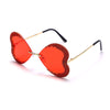 Unique Heart Rimless Sunglasses Women Luxury Brand Designer Glasses Shiny Diamond Eyewear Rhinestone Sunglasses Men