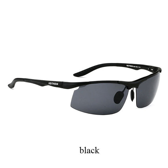 Aluminum Men Polarized UV400 Lens Rectangle Rimless Driving Fishing Sun Glasses Sports Eyewear For Male