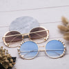 Venetian Round Gradient Pearl Sunglasses Women Brand Eyewear Fashion Design Metal Frame Sun Glasses