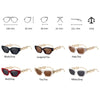 Vintage Cat Eye Sunglasses For Women New Brand Small Metal Chain Sunglasses Elegant Eyeglasses Trend Fashion Black Shades