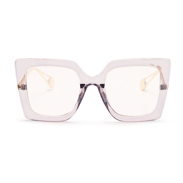 Vintage Glasses Women Men Square Clear Glasses Optical Eyeglasses Frame Transparent Lens Spectacle Frame NOT Anti Blue Light