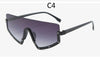 Vintage Luxury Gradient oversized  Women Metal Frame Driving sunglasses