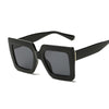 Vintage Oversized Square Sunglasses Women Brand Designer Luxury Retro Black Frame Sun Glasses Female UV400 Shades