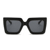 Vintage Oversized Square Sunglasses Women Brand Designer Luxury Retro Black Frame Sun Glasses Female UV400 Shades