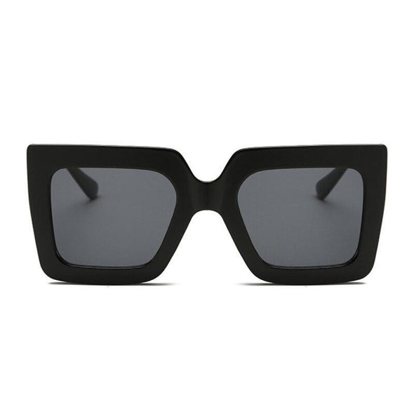 Vintage Oversized Square Sunglasses Women Brand Designer Luxury Retro Black Frame Sun Glasses Female UV400 Shades