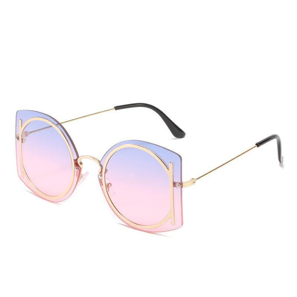 Vintage Rimless Women Men Luxury Brand Designer Sun Glasses