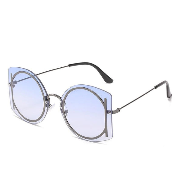 Vintage Rimless Women Men Luxury Brand Designer Sun Glasses