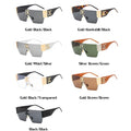 Vintage Square Rimless Sunglasses Women Fashion Luxury Brand Frameless Sun Glasses For Men OnePiece Eyeglasses Shades UV400