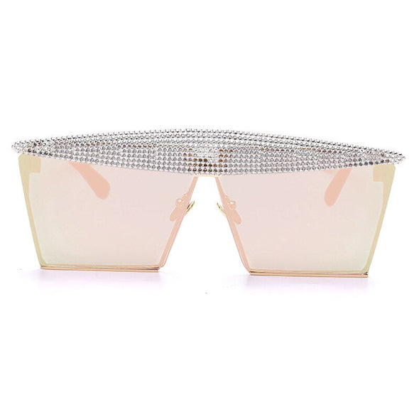 Vintage Square Sunglasses Women Men  Luxury Flat Top Fashion Metal Steampunk Sun Glasses Shades Glasses