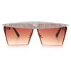 Vintage Square Sunglasses Women Men  Luxury Flat Top Fashion Metal Steampunk Sun Glasses Shades Glasses
