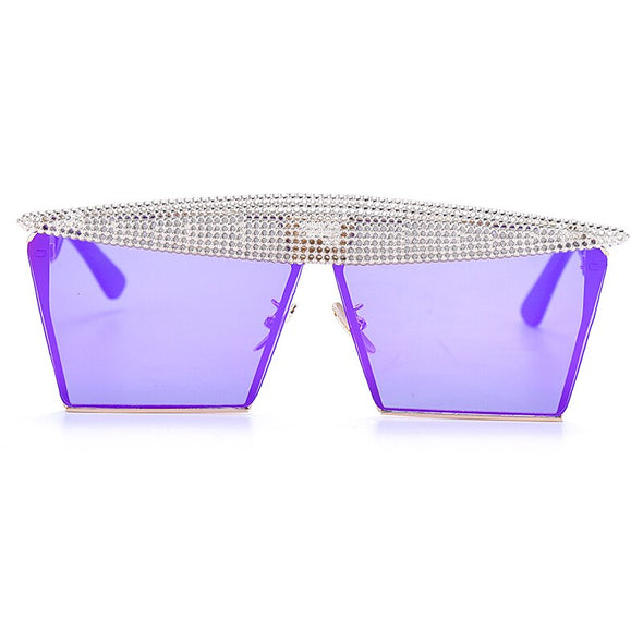 Vintage Square Sunglasses Women Men  Luxury Flat Top Fashion Metal Steampunk Sun Glasses Shades Glasses