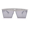 Vintage Square Sunglasses Women Men  Luxury Flat Top Fashion Metal Steampunk Sun Glasses Shades Glasses