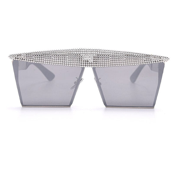 Vintage Square Sunglasses Women Men  Luxury Flat Top Fashion Metal Steampunk Sun Glasses Shades Glasses