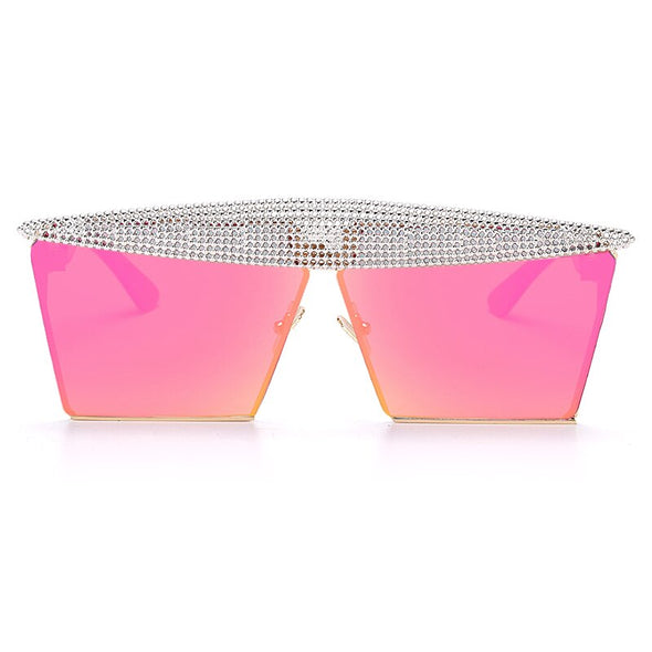 Vintage Square Sunglasses Women Men  Luxury Flat Top Fashion Metal Steampunk Sun Glasses Shades Glasses