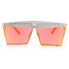 Vintage Square Sunglasses Women Men  Luxury Flat Top Fashion Metal Steampunk Sun Glasses Shades Glasses