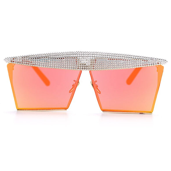 Vintage Square Sunglasses Women Men  Luxury Flat Top Fashion Metal Steampunk Sun Glasses Shades Glasses