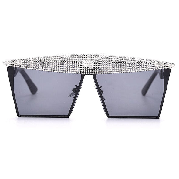 Vintage Square Sunglasses Women Men  Luxury Flat Top Fashion Metal Steampunk Sun Glasses Shades Glasses