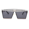 Vintage Square Sunglasses Women Men  Luxury Flat Top Fashion Metal Steampunk Sun Glasses Shades Glasses