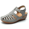 Zoloss - Soft PU Leather Closed Toe Vintage Anti-Slip Sandals