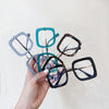Women Anti Blue Light Computer Glasses Luxury Brand Designer Oversized Square Eyeglasses Fashion Eyewear Optical Frames