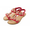 Zoloss Bohemian Colored Pearls Comfortable Flat Sandals