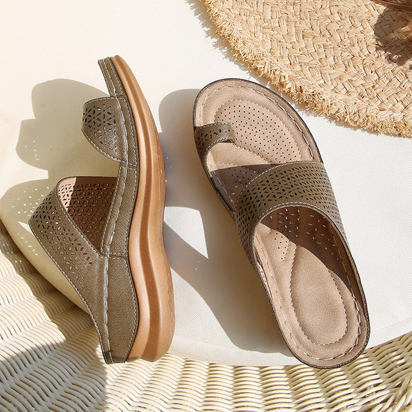 Zoloss Comfortable Breathable  Platform Flat Sandals