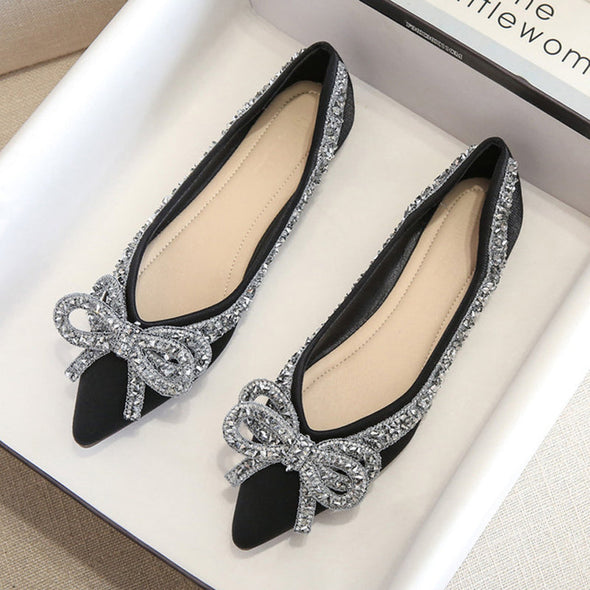 Zoloss Rhinestone  Casual Comfort Dressy Flats For Wedding Bling Diamonds Bridal Shoes