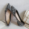 Zoloss Rhinestone Flat Bling Diamonds Bridal Shoes