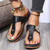 Sandals with Arch Support Anti-Slip wedges Sandal Vintage Flip Flop comfortable slippers  Non-slip Casual Wedge Platform Shoes