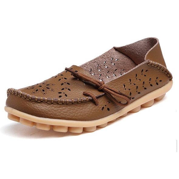 Zoloss Leather Loafers Flats Lo51