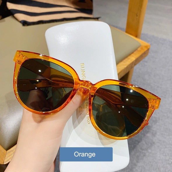 YOOSKE  Women's Sunglasses Fashion Big Round Sun Glasses for Female Oversized Shades Vintage Jelly Color Pink Sunglass UV400