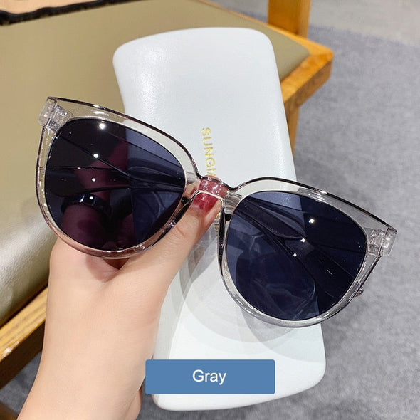YOOSKE  Women's Sunglasses Fashion Big Round Sun Glasses for Female Oversized Shades Vintage Jelly Color Pink Sunglass UV400