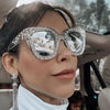 Many Stars Sunglasses Square Women Brand Glasses Designer Fashion Cat Eye Female Shades UV Protection