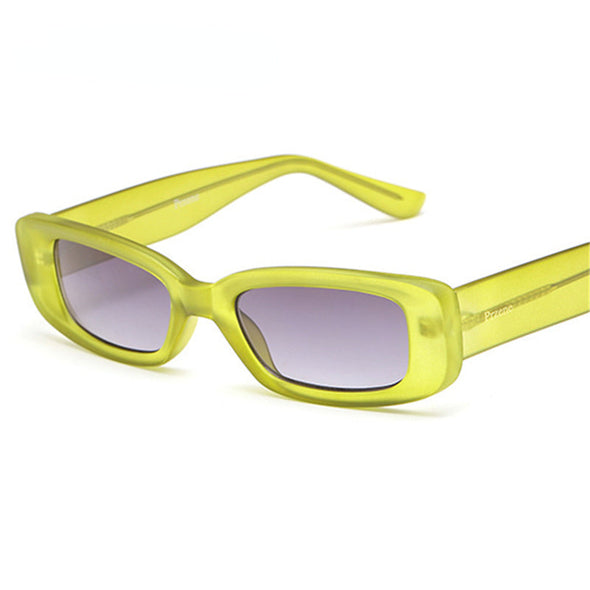 Fashion Rectangle Women Men Vintage Small Eyewear Female Luxury Brand Gradient High Quality Sun Glasses