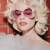 Unique Heart Rimless Sunglasses Women Luxury Brand Designer Glasses Shiny Diamond Eyewear Rhinestone Sunglasses Men