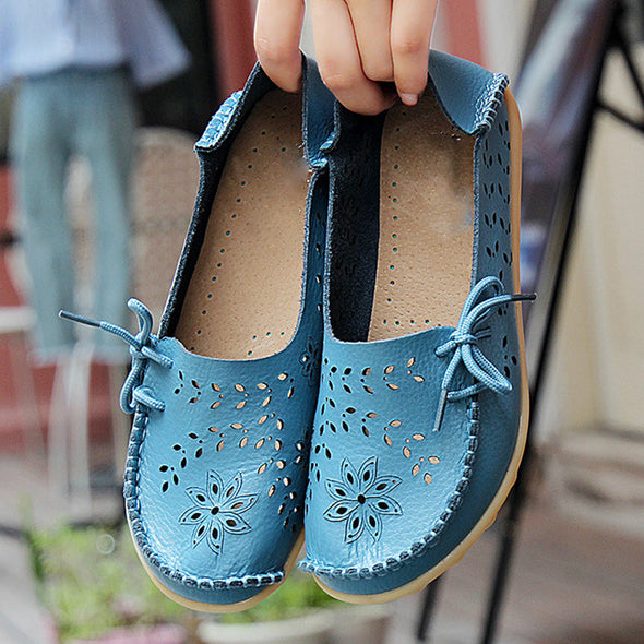 Zoloss Leather Loafers Flats Lo51