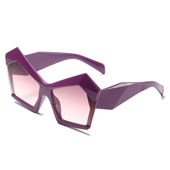 Unqiue Irregular Personality Oversized Sunglasses For Women New Luxury Brand Candy Color Square Green Orange Party Sun Glasses