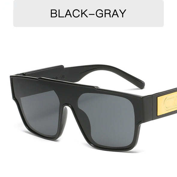 New fashion glasses men's and women's fashion sunglasses retro big box square sunshade sunglasses
