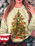 Women's Christmas Tree Long Sleeve Top