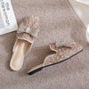 Zoloss Fashion Flat Rhinestone Sandals