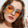 Punk Women Square Sunglasses Half Frame Trendy Oversized Sun Glasses Men Ladies Goggle Shades  Female Eyewear