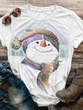 Jolly the Snowman Crew Neck T-Shirt