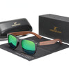 New Black Walnut  Wood Polarized Sunglasses Men's Glasses Handmade  Protection Eyewear Retro Wooden Box