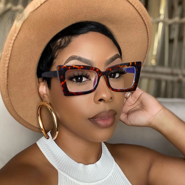 Optics Cat Eye Glasses Frames Vintage Transparent Lens Prescription Myopia Glasses Frames Men Eyeglasses