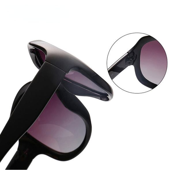 Brand Design Elegant Polarized Oversized Round Sunglasses Women Simple Fashion Big Plastic Ladies Sun Glasses