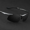 Aluminum Men Polarized UV400 Lens Rectangle Rimless Driving Fishing Sun Glasses Sports Eyewear For Male