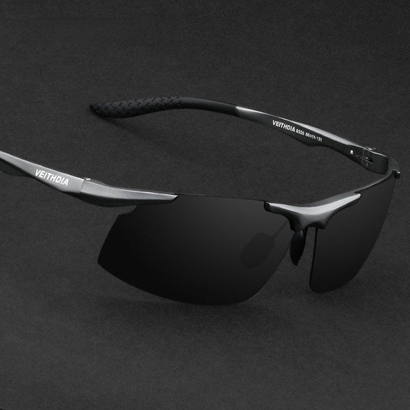Aluminum Men Polarized UV400 Lens Rectangle Rimless Driving Fishing Sun Glasses Sports Eyewear For Male
